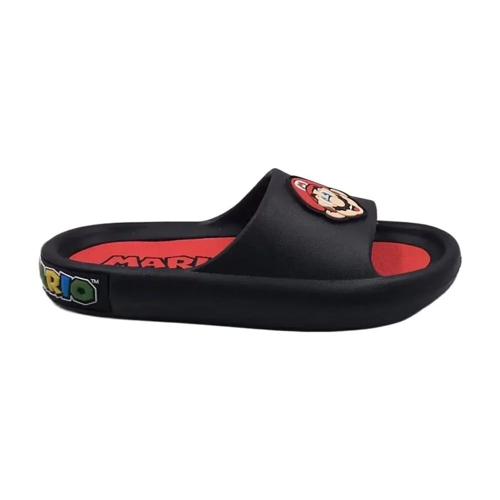 Nintendo Super Mario Little Boys Comfort Slide Sandal, Size 5/6, Slip-On